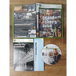 Grand Theft Auto IV (Microsoft Xbox 360, 2010) Complete CIB With Map - Tested